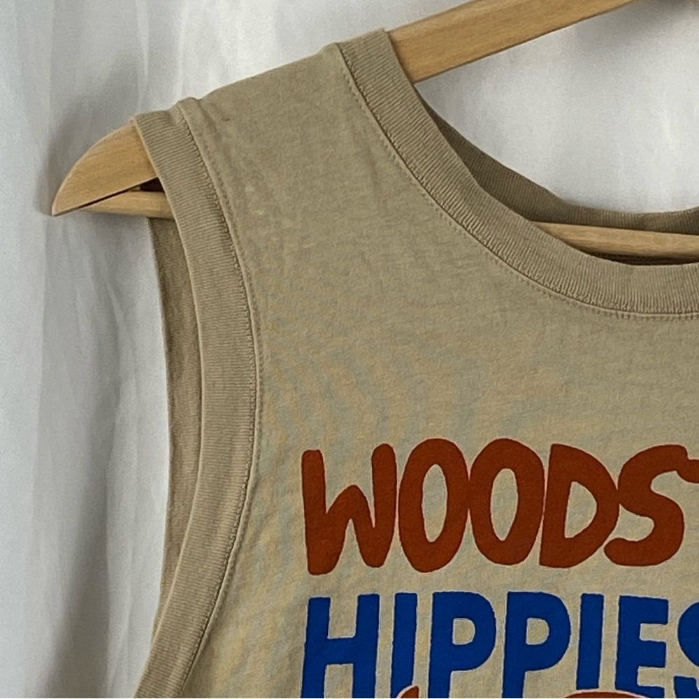 Woodstock Hippies Welcome New York Graphic Beige Tank Top Size XS - Picture 2 of 16